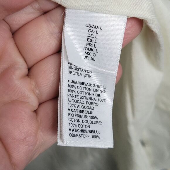 Cream Black Dark Cottage Floral Midi Cute Flirty Dress Size Large NWT - Picture 7 of 9